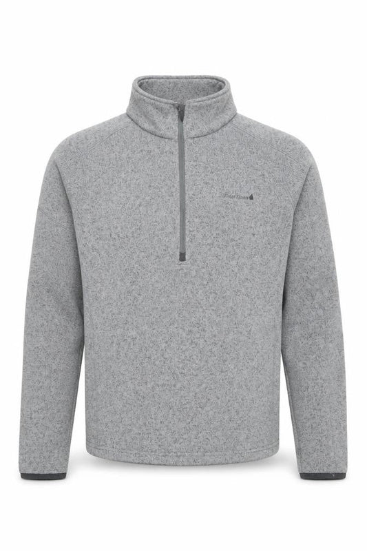 Peter Storm Men's Grey 1/4 Zip Fleece Sweatshirt M Outdoor Pullover