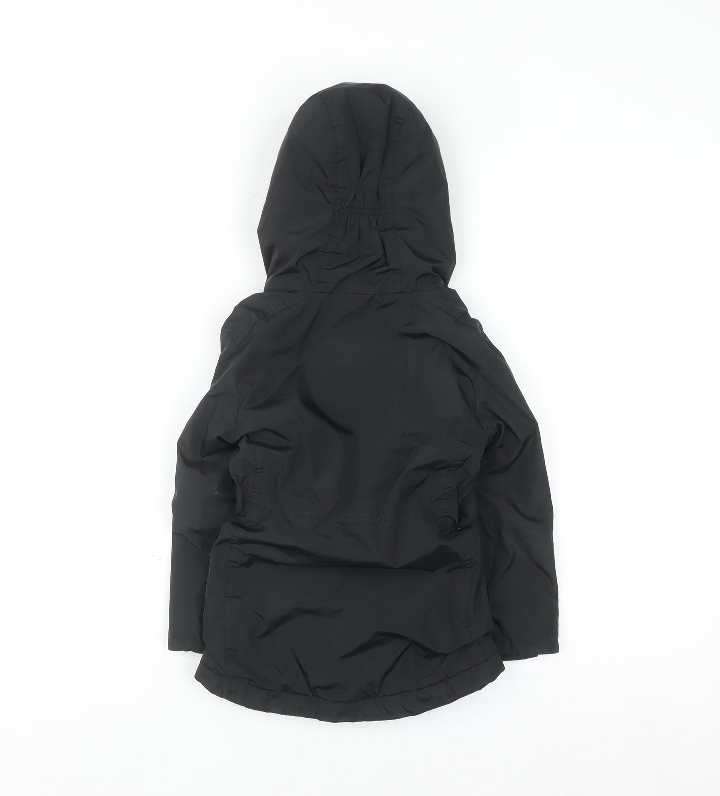 Regatta Girls Black 3-4 Years Hooded Parka Coat Water Resistant Jacket