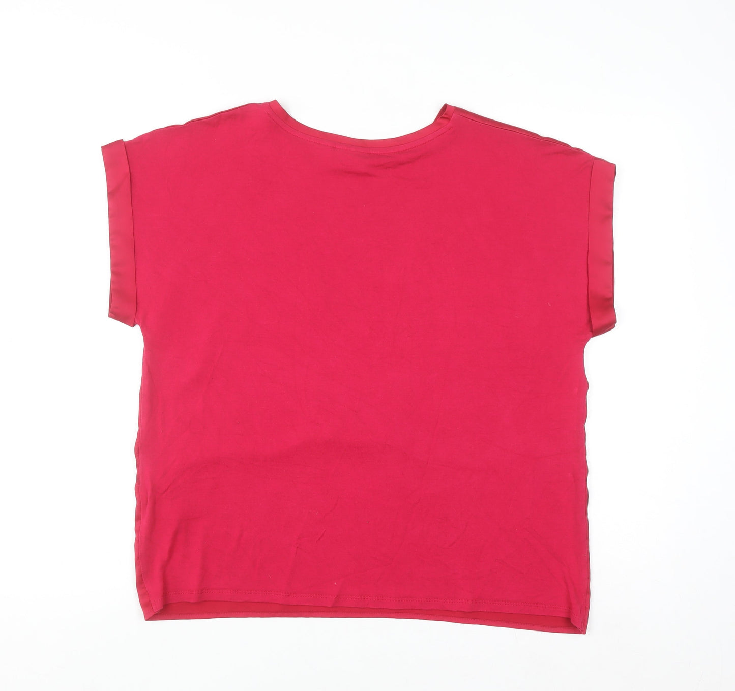 Vila Women's Red Short Sleeve Blouse Size 12