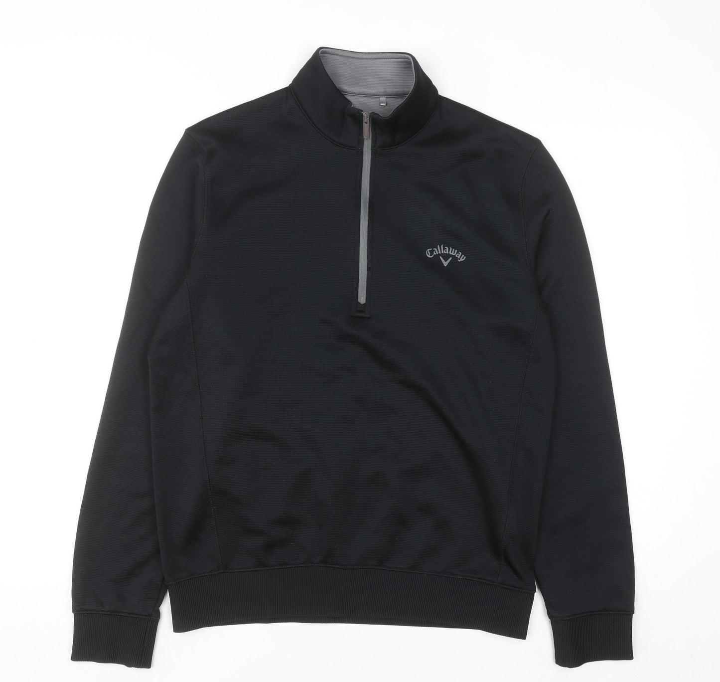 Callaway Men’s Black Small 1/4 Zip Mock Neck Golf Sweatshirt