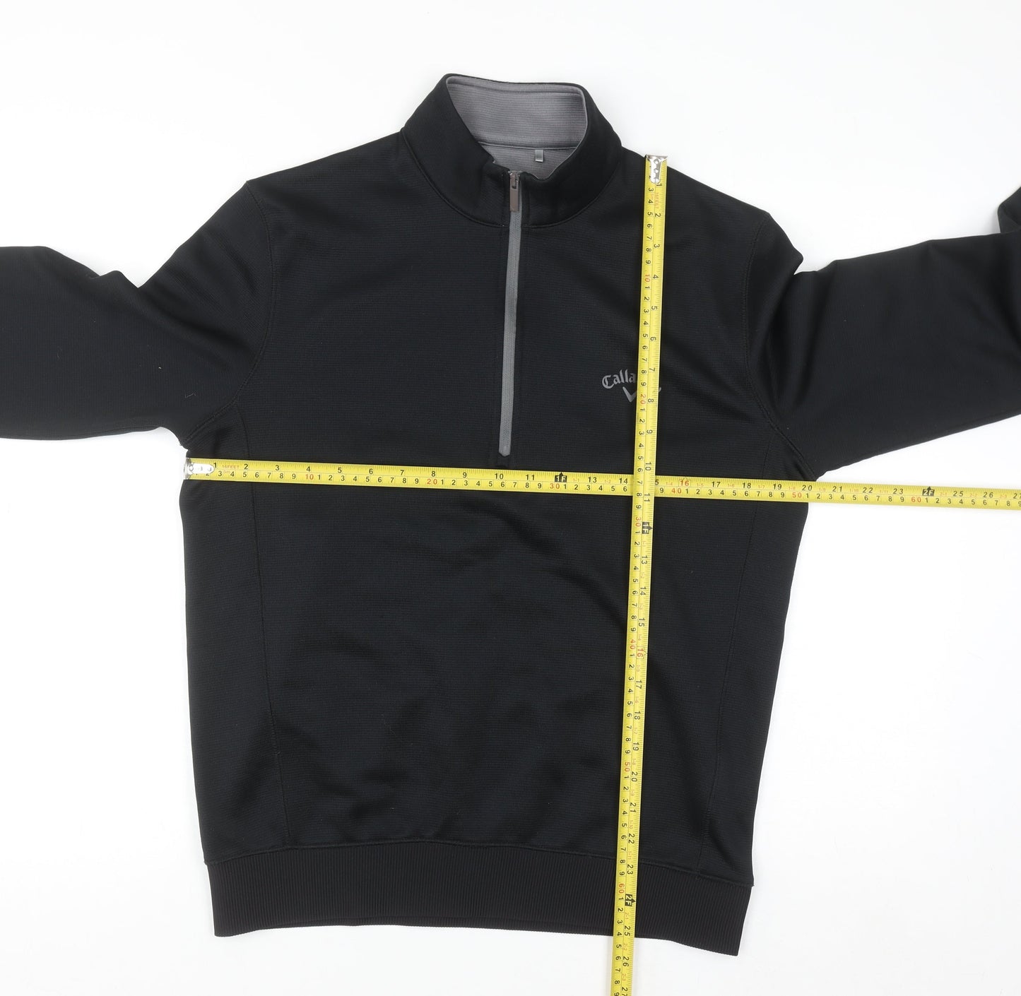 Callaway Men’s Black Small 1/4 Zip Mock Neck Golf Sweatshirt