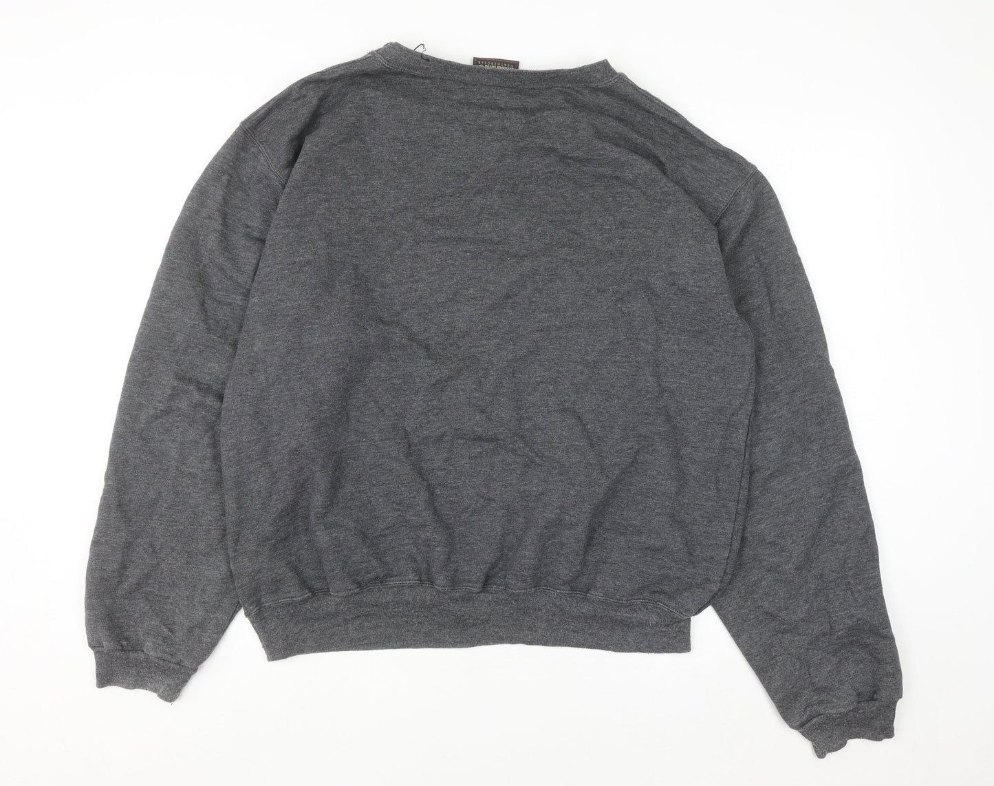 Timberland Mens Grey Pullover Sweatshirt L Vintage Embroidered USA