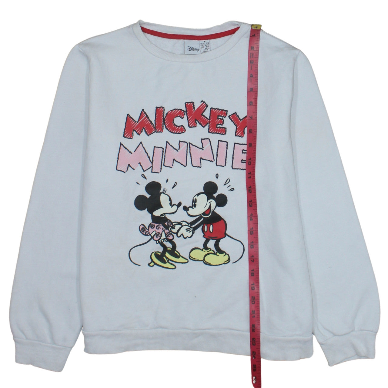 Disney Primark Womens White Mickey Minnie Sweatshirt M UK 12/14