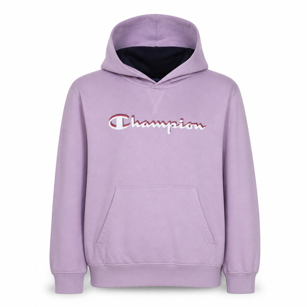 Champion Girls Pink Pullover Fleece Hoodie 15-16 Years Logo Sweatshirt