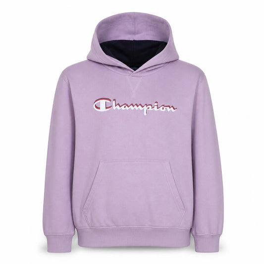 Champion Girls Pink Pullover Fleece Hoodie 15-16 Years Logo Sweatshirt