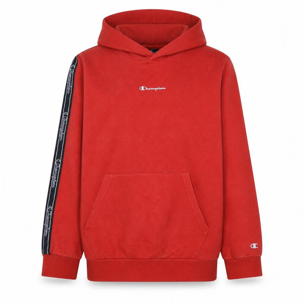 Champion Boys Red Pullover Hoodie XL 13-14 Years Fleece Logo Sweatshirt