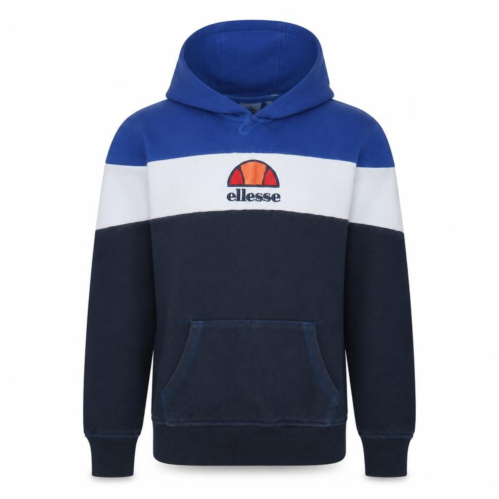 Ellesse Men's Blue XS Pullover Hoodie with Embroidered Logo