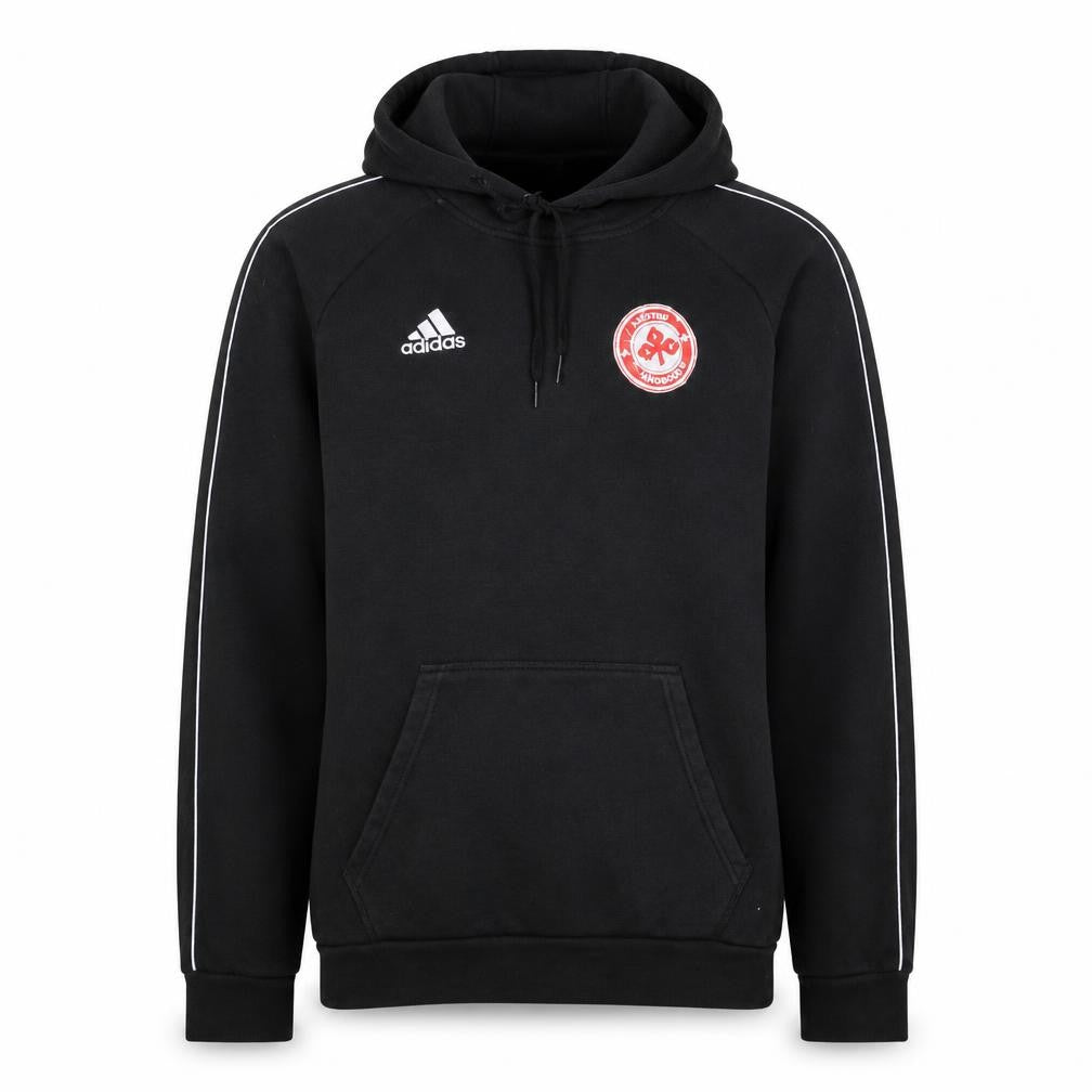 Adidas Men's Black Small Pullover Hoodie with Logo Sportswear