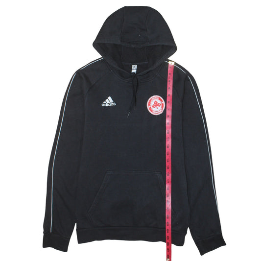 Adidas Men's Black Small Pullover Hoodie with Logo Sportswear