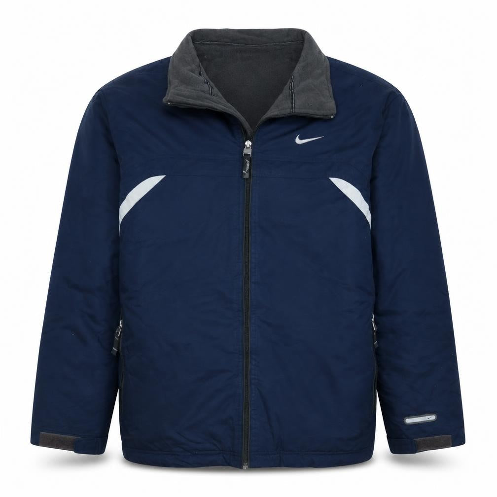 Nike Men's Blue XL Track Jacket Reflective Lightweight Sportswear