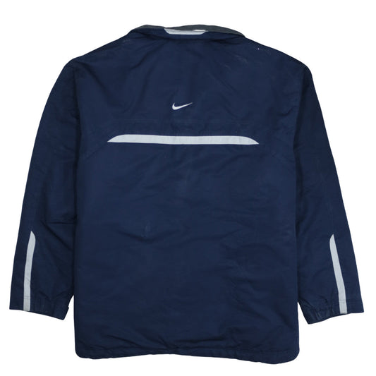 Nike Men's Blue XL Track Jacket Reflective Lightweight Sportswear