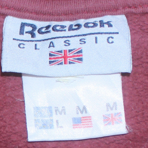 Reebok Classic Men's Red Crew Neck Pullover Sweatshirt Size M