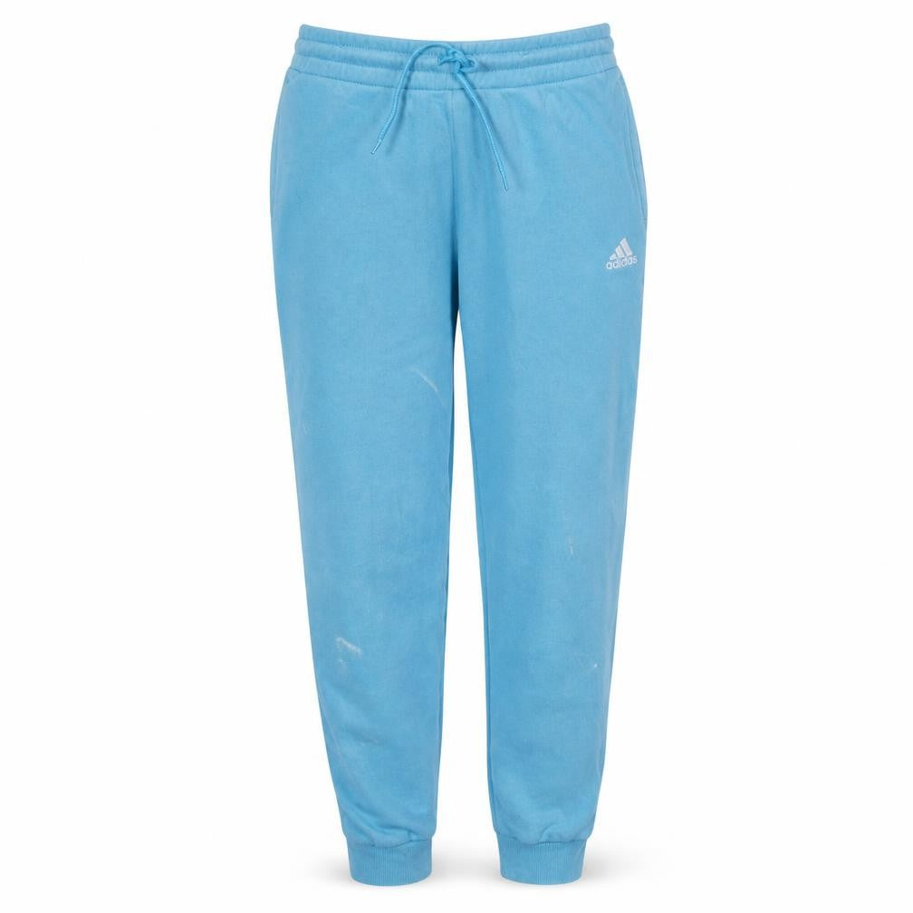 Adidas Women Blue Sweatpants Size S Regular Fit Tapered Logo Joggers