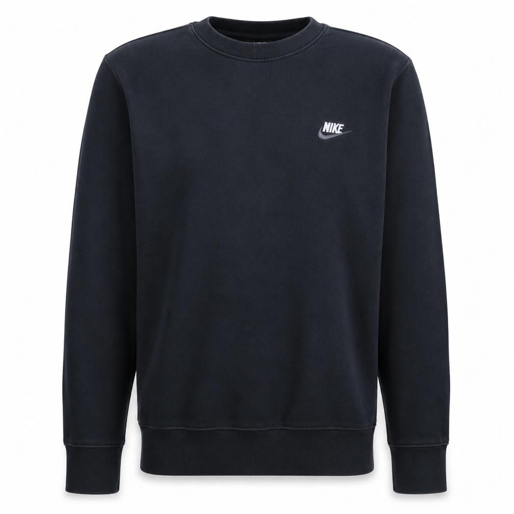 Nike Men's Black Crew Neck Pullover Sweatshirt Size S Fleece