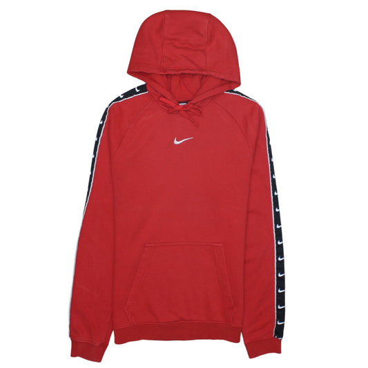 Nike Men's Red XS Pullover Hoodie with Logo Trim