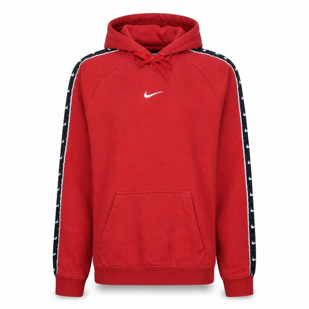Nike Men's Red XS Pullover Hoodie with Logo Trim