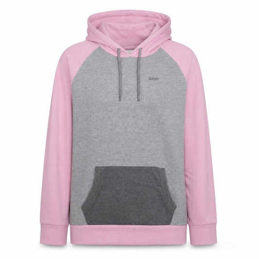 Lee Cooper Women’s Pink & Grey Pullover Hoodie Size 18 Cotton Blend