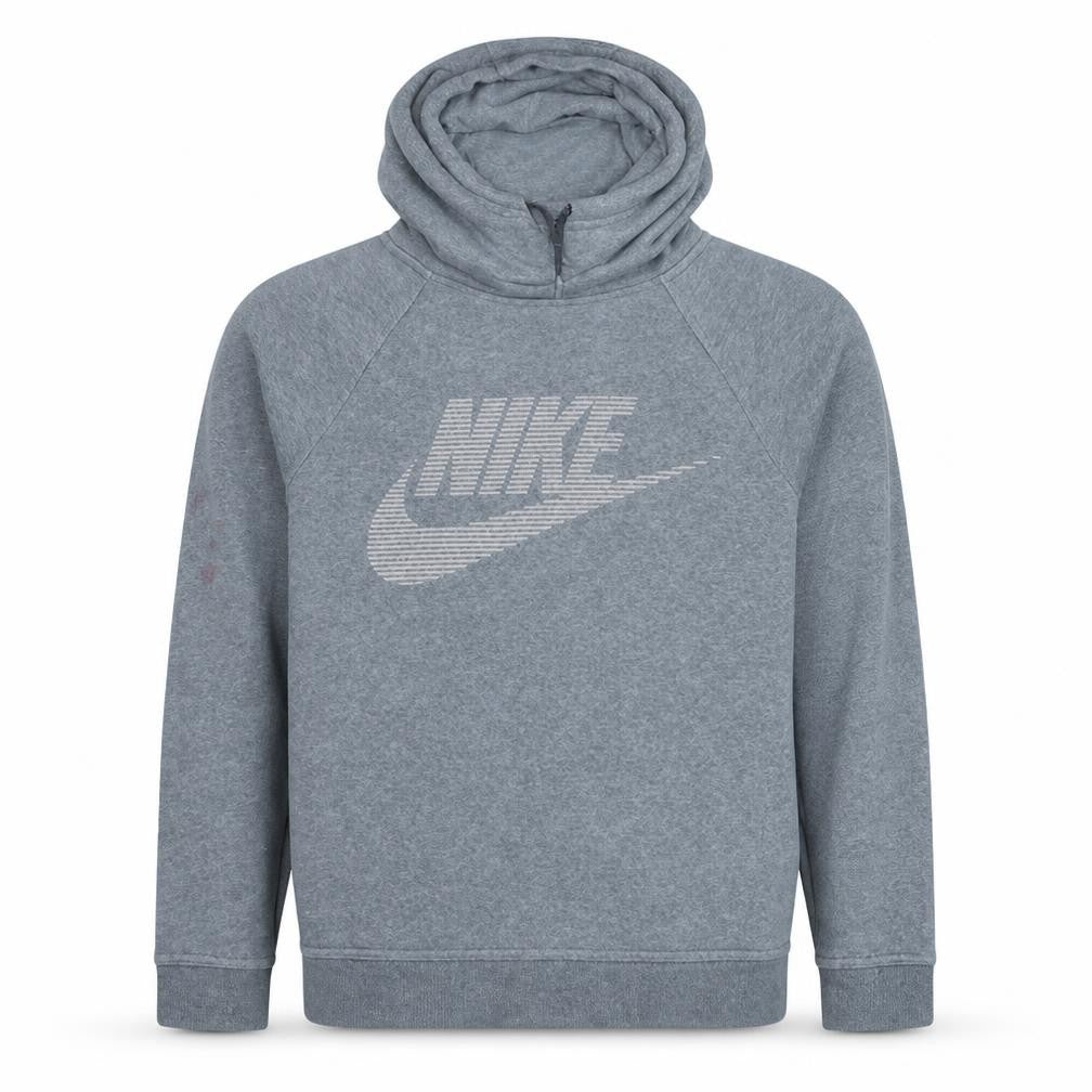 Nike Men's Grey Pullover Hoodie Small Graphic Print Logo