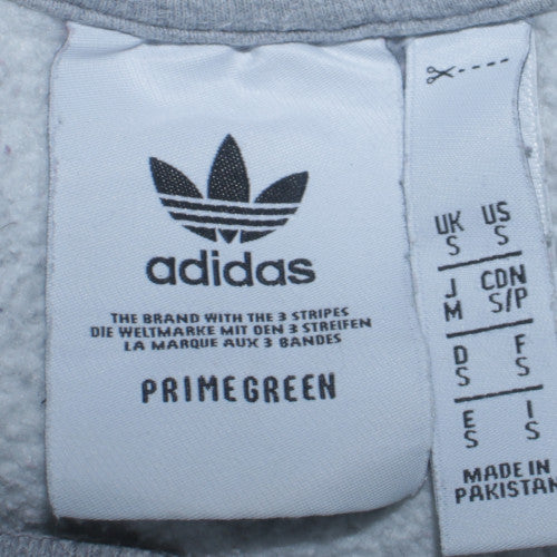 Adidas Men's Grey Crew Neck Pullover Sweatshirt Size S