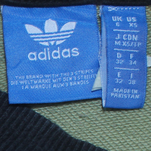 Adidas Women’s Green Sweatshirt Size 6 Logo Retro Pullover