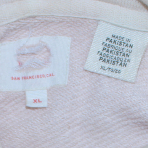 Levi's Women’s White Pullover Hoodie XL Logo Front Casual Sweatshirt