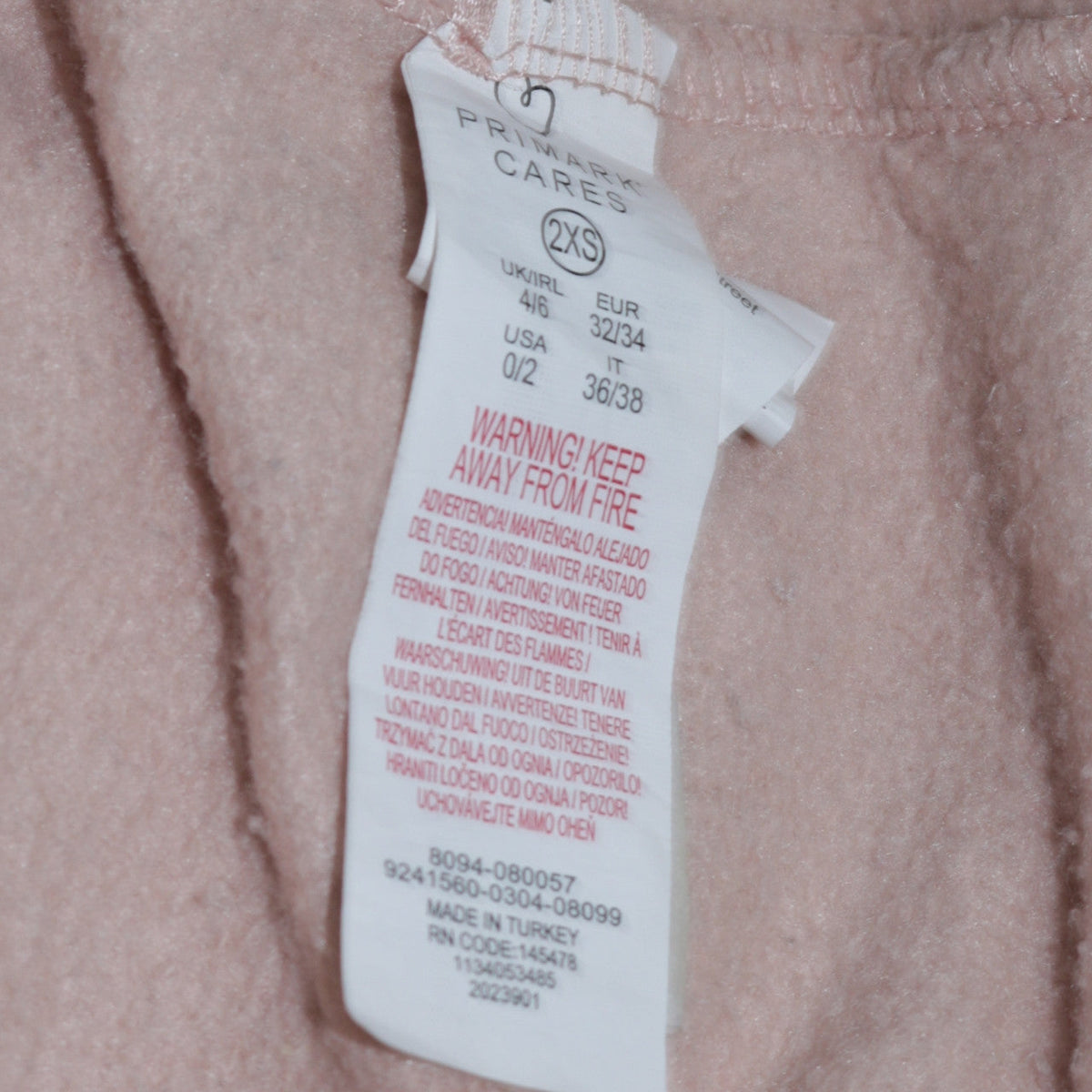 Additional view of Primark Women Beige Disney Mickey & Minnie Pullover Hoodie 2XS Organic Cotton