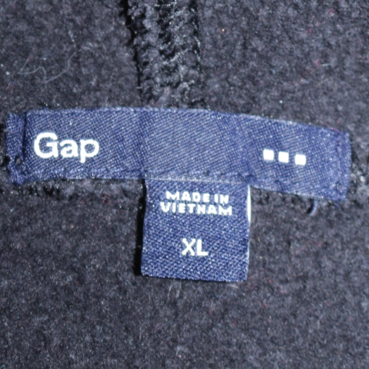 Gap Mens Black XL Pullover Hoodie Logo Fleece Sweatshirt