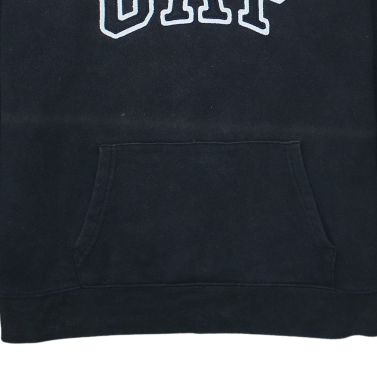 Gap Mens Black XL Pullover Hoodie Logo Fleece Sweatshirt