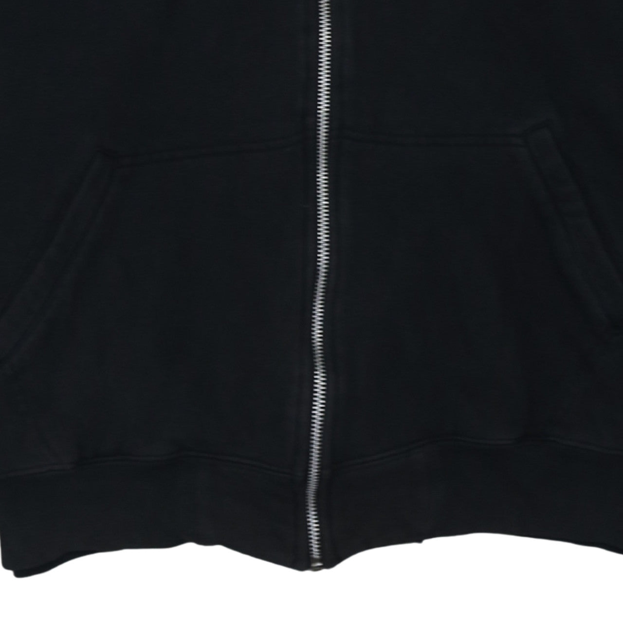 Champion Men's Black 2XL Full Zip Hoodie Cotton Fleece