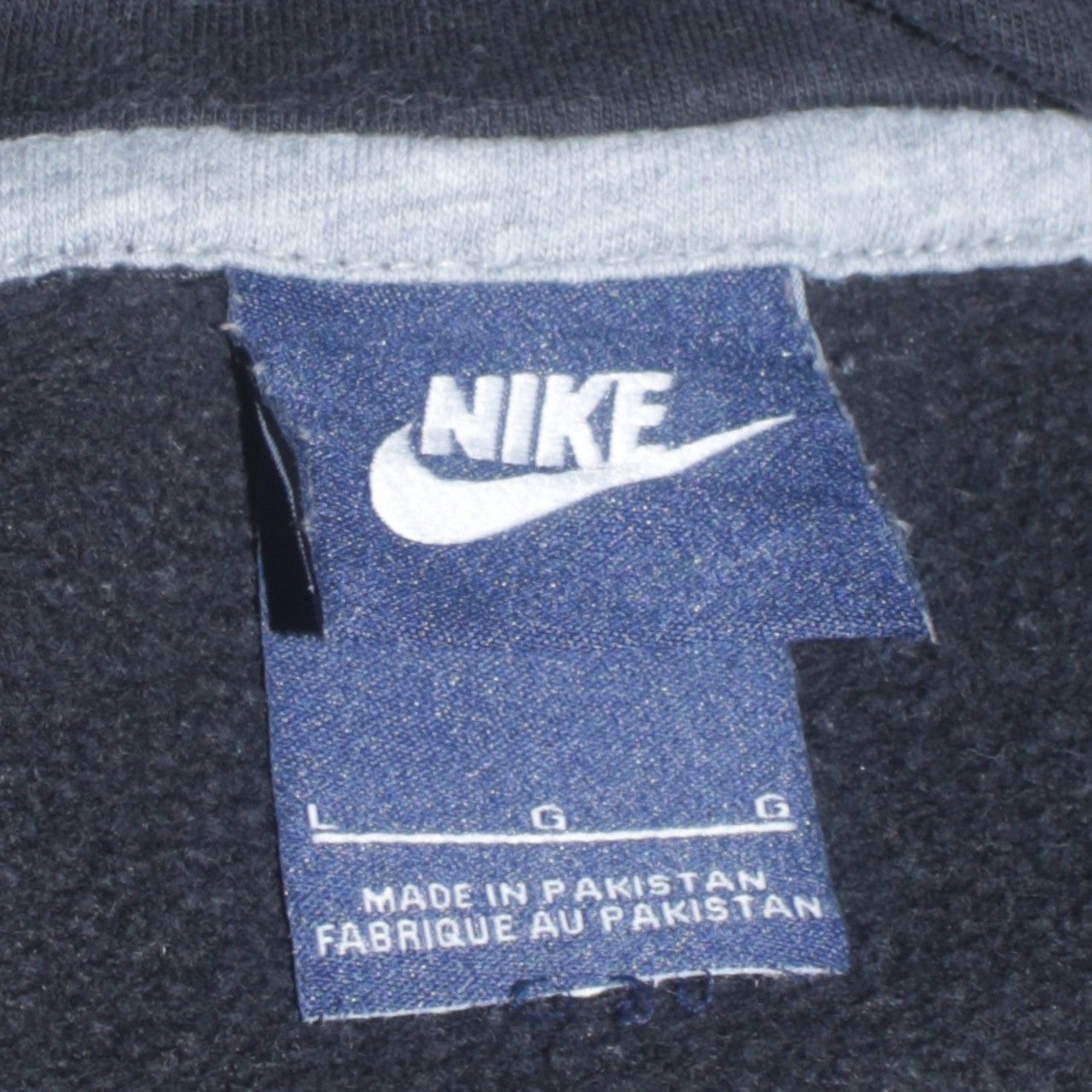 Nike Men's Black Pullover Hoodie Size L Sports Fleece Sweatshirt