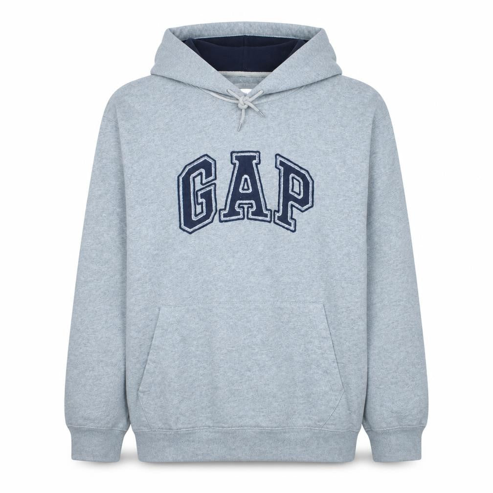 GAP Men’s Grey XL Pullover Fleece Hoodie with Logo