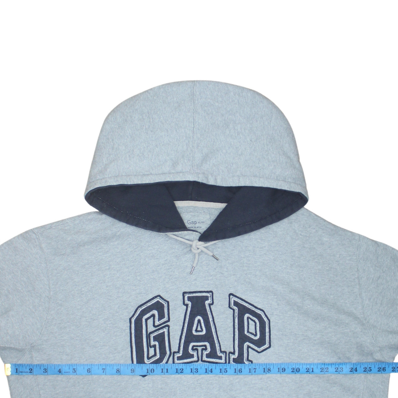 GAP Men’s Grey XL Pullover Fleece Hoodie with Logo