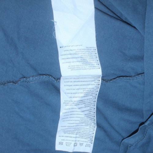 Nike Men's Blue Graphic Print Crew Neck Athletic T-Shirt Medium