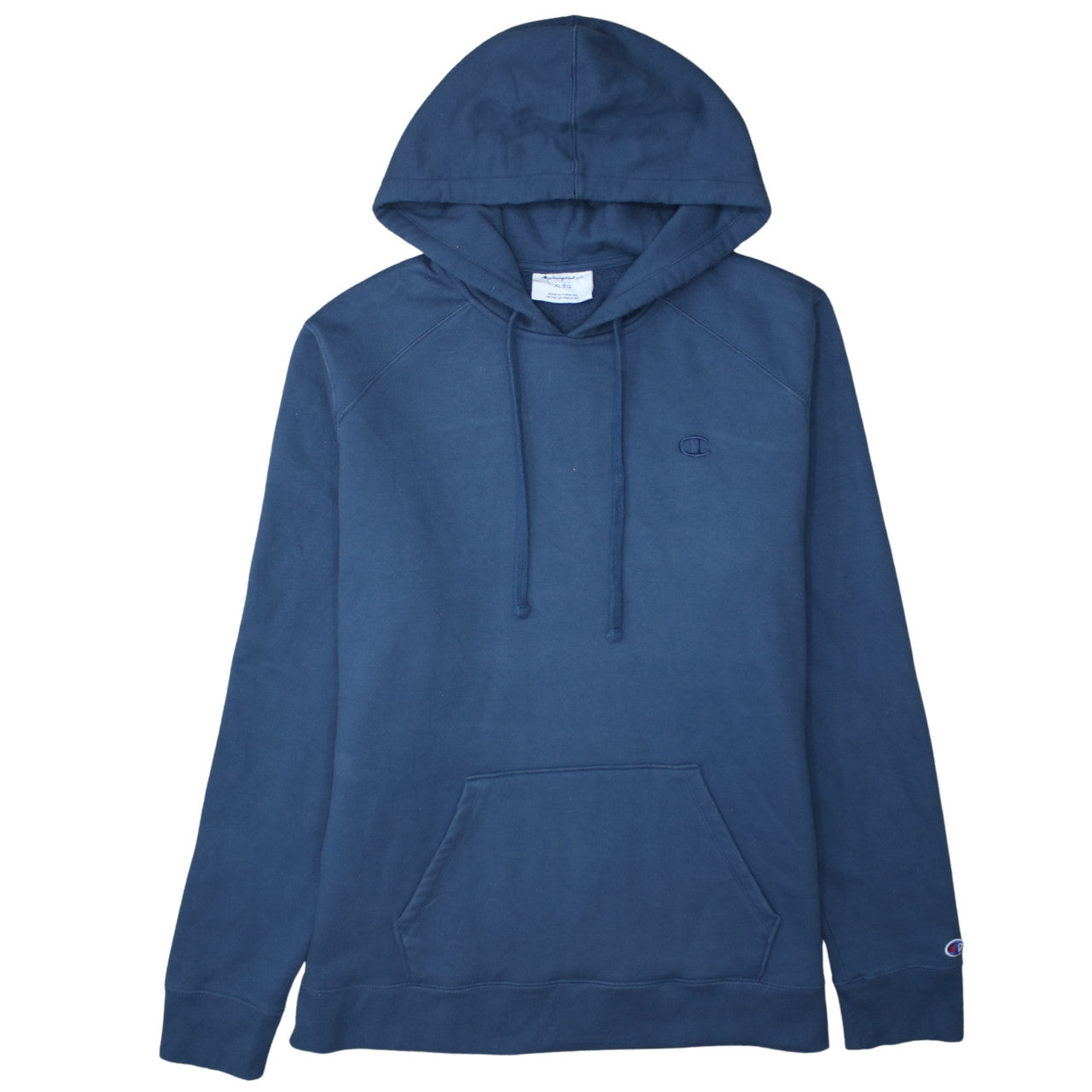 Champion Mens Blue XL Pullover Hoodie Fleece Sweatshirt