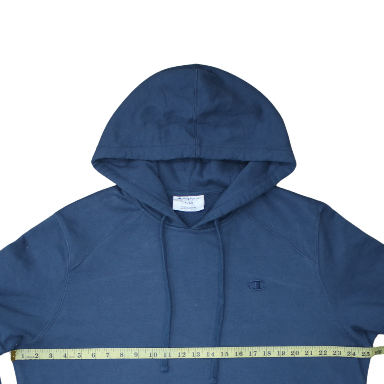 Champion Mens Blue XL Pullover Hoodie Fleece Sweatshirt
