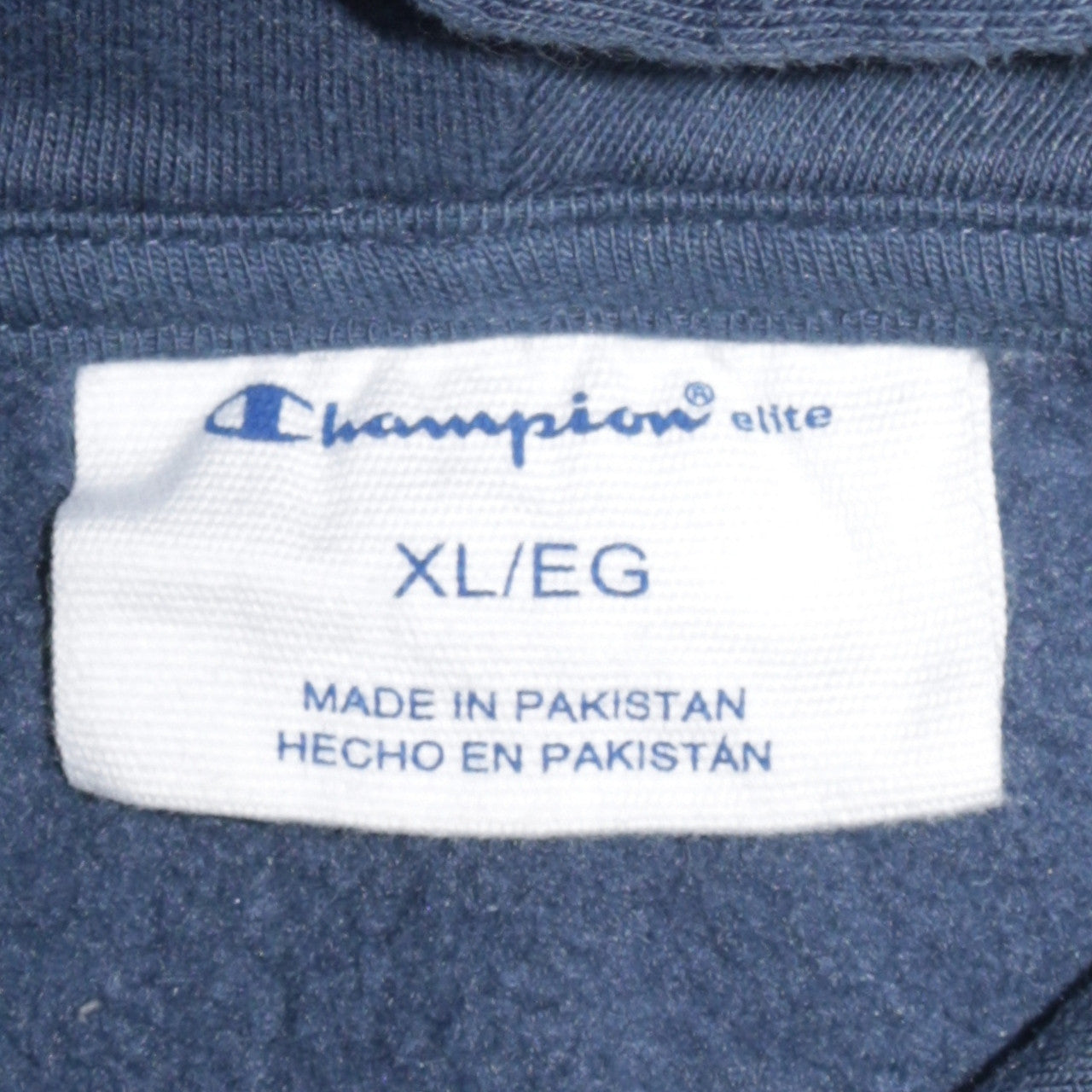 Champion Mens Blue XL Pullover Hoodie Fleece Sweatshirt