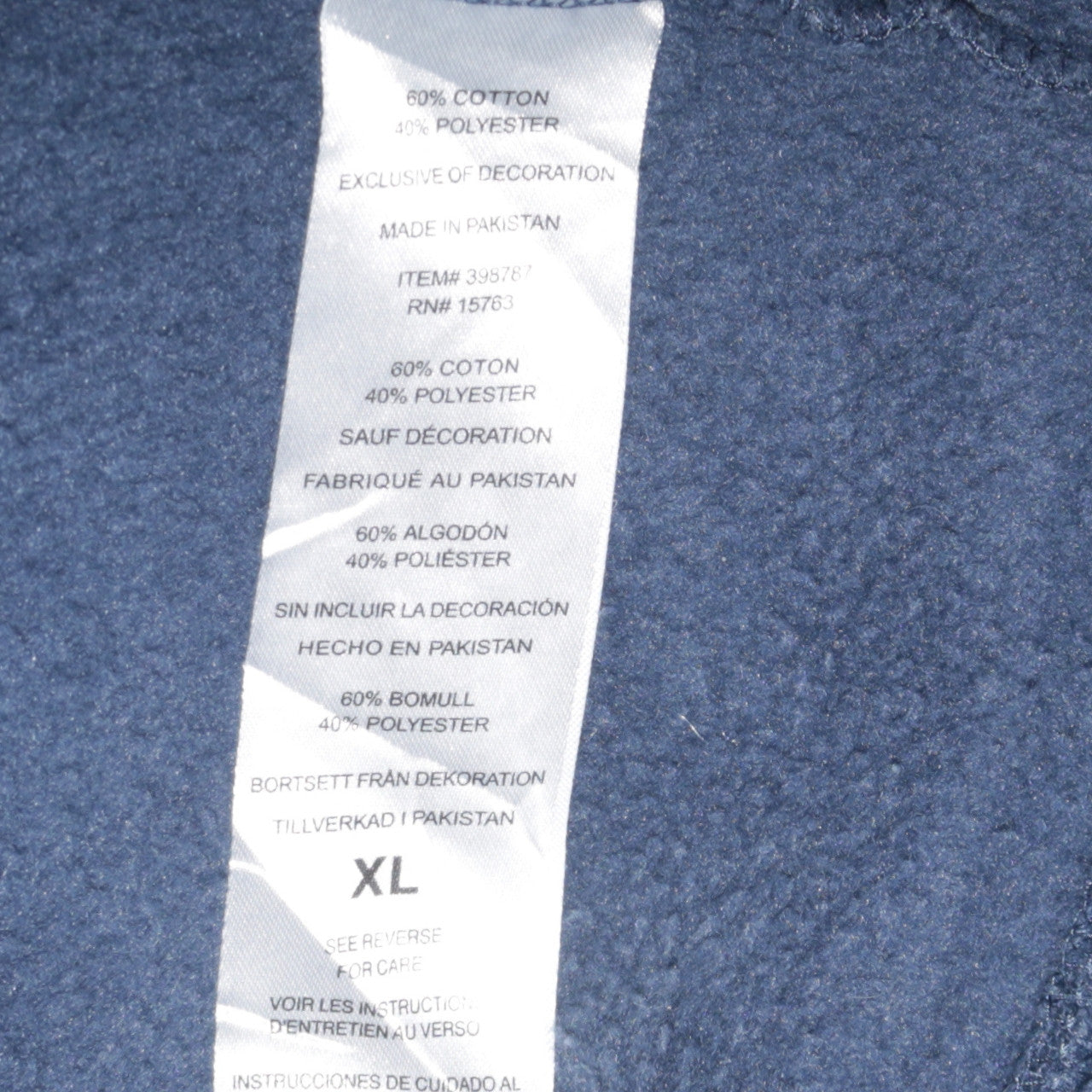 Champion Mens Blue XL Pullover Hoodie Fleece Sweatshirt