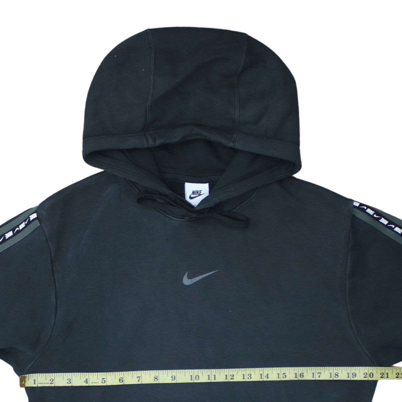 Nike Men's Black XS Pullover Hoodie with Logo Trim