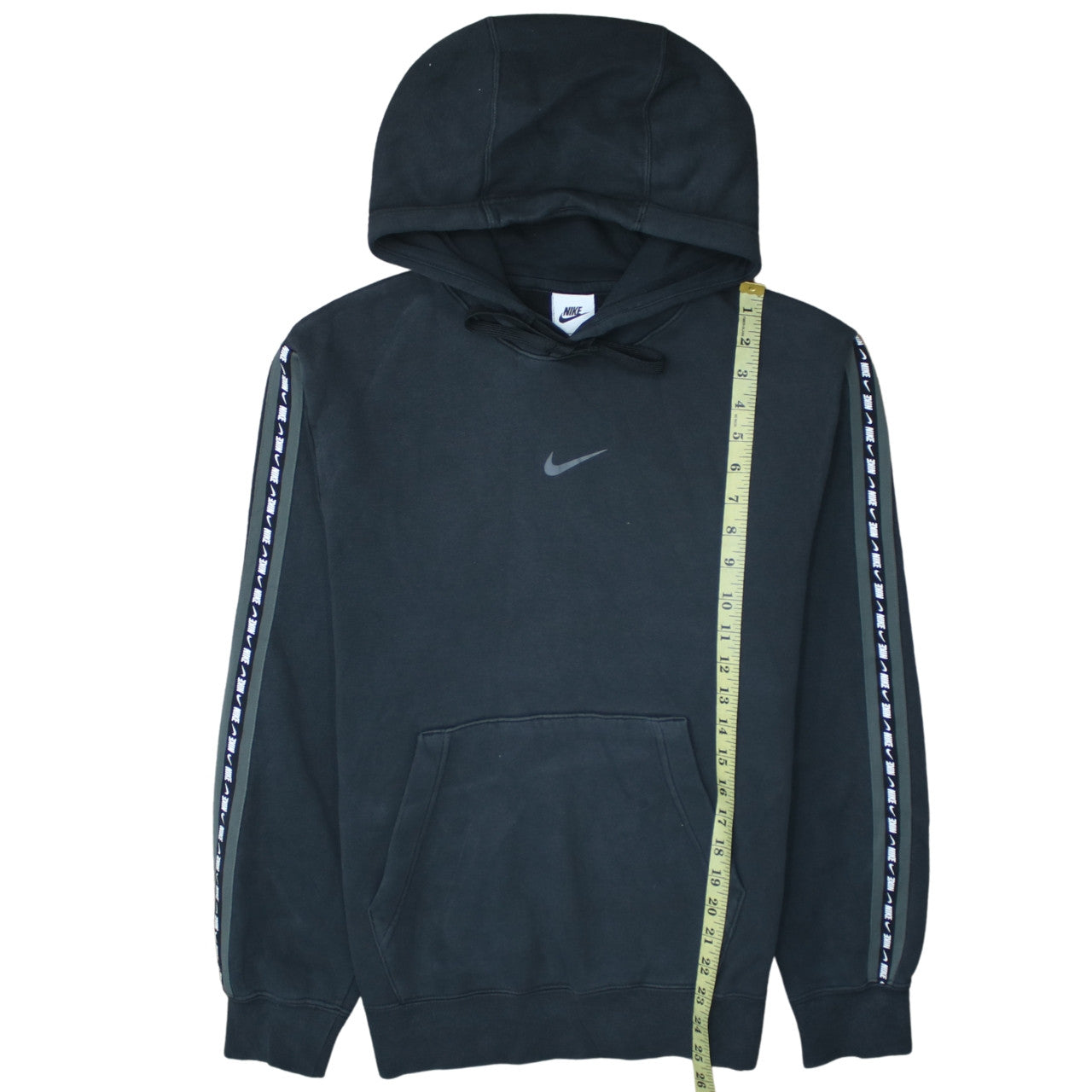 Nike Men's Black XS Pullover Hoodie with Logo Trim