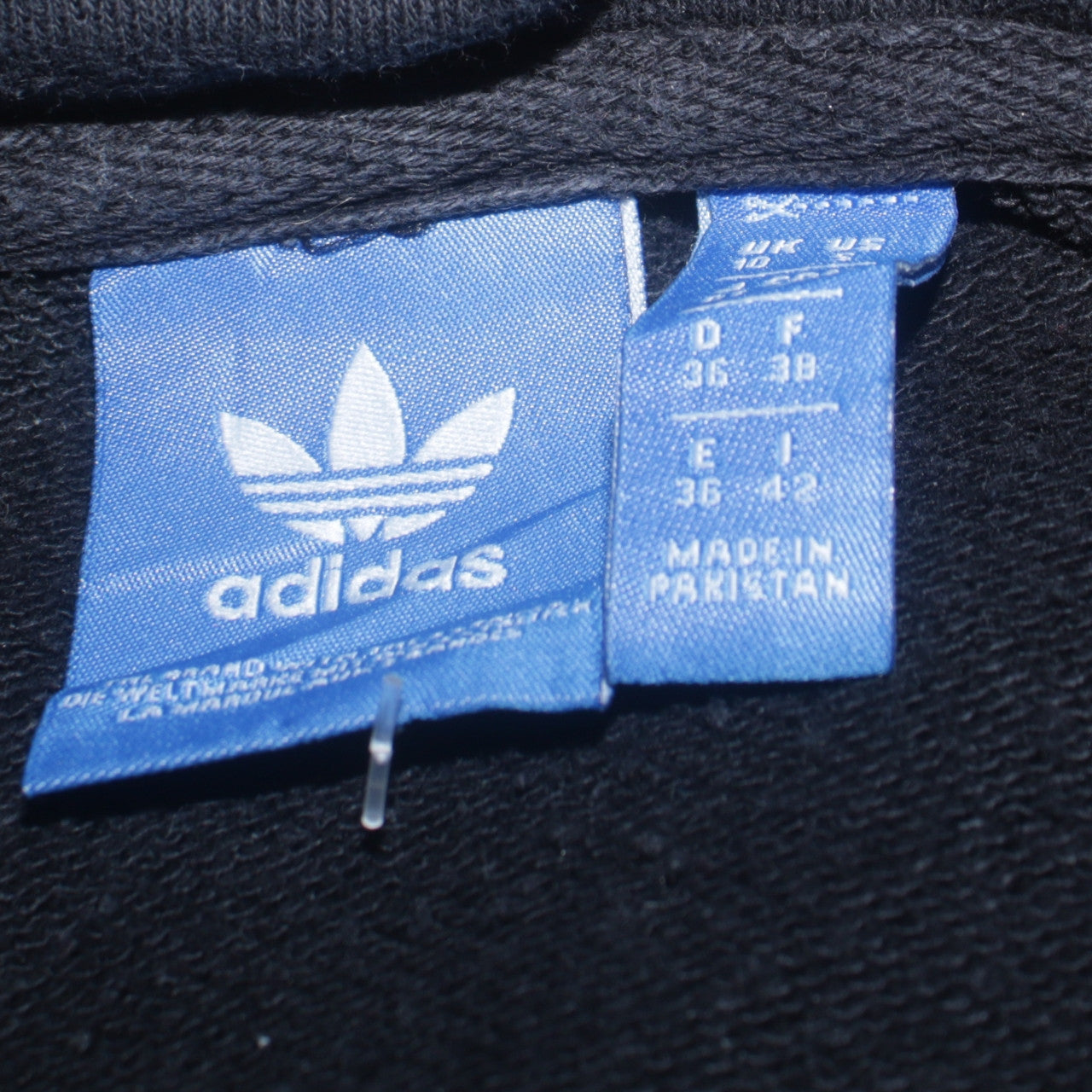 Adidas Women Black Size 10 Pullover Hoodie Sweatshirt with Stripes