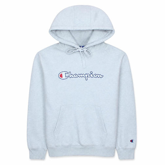 Champion Womens Grey Pullover Hoodie XS Cotton Blend Logo Sweatshirt