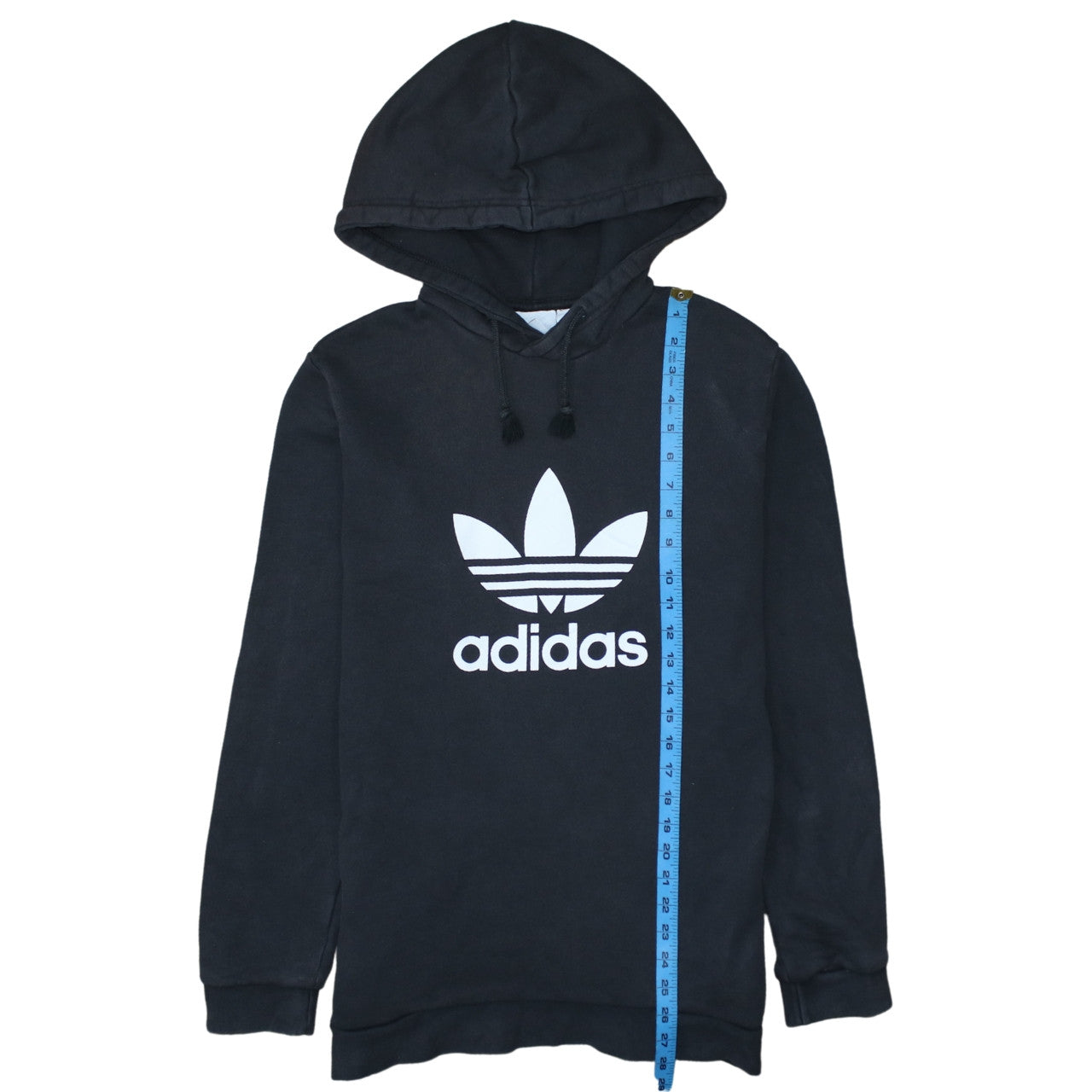 Adidas Mens Black Pullover Hoodie S Sports Logo Fleece Sweatshirt