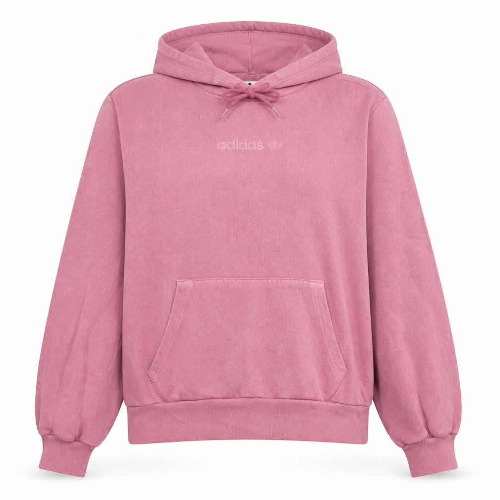 Adidas Womens Pink Pullover Hoodie Size 8 Cotton Blend Casual