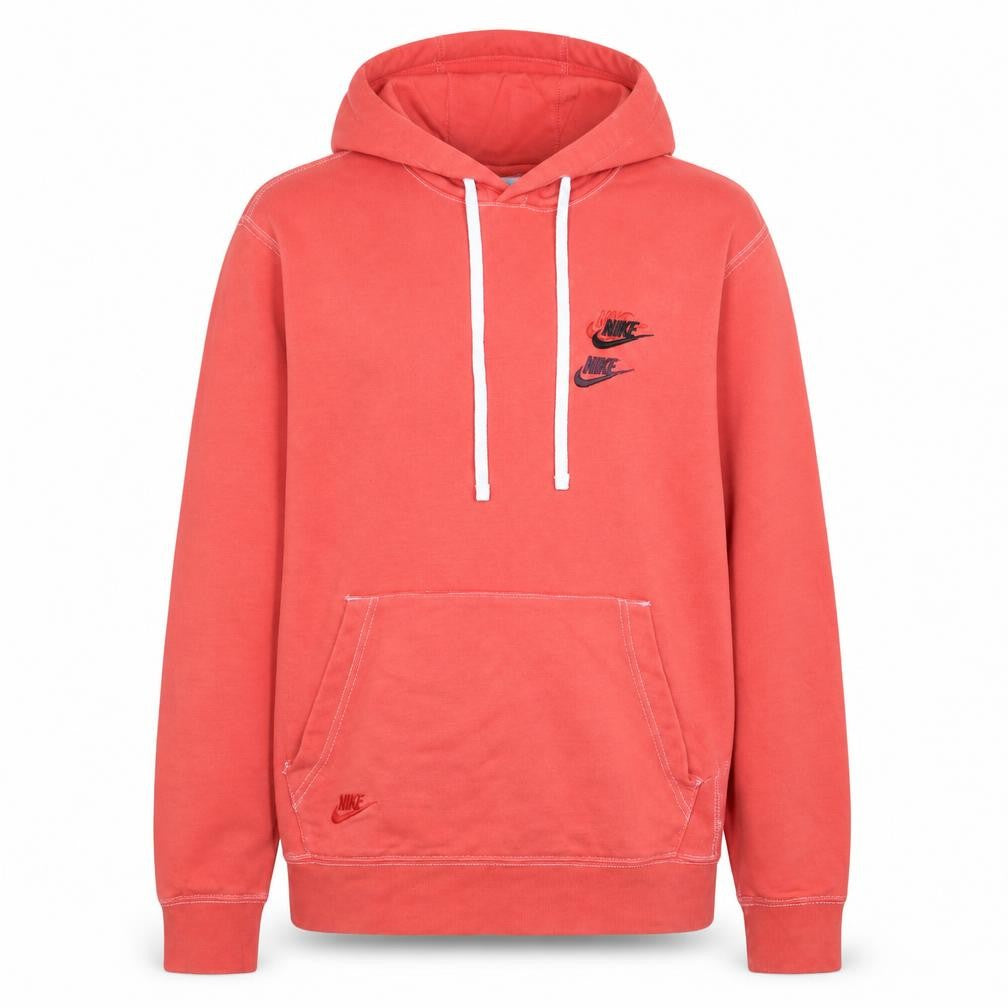 Nike Women's Pink Pullover Hoodie Small Logo Fleece Sweatshirt