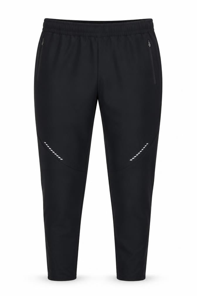 Crane Men's Black Jogger Softshell Activewear Trousers L Elastic Waist