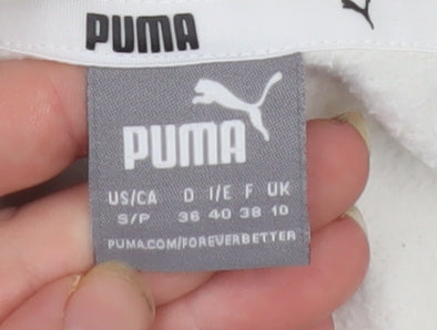 Puma Women Ivory Hoodie Size 10 Pullover Hooded Sweatshirt