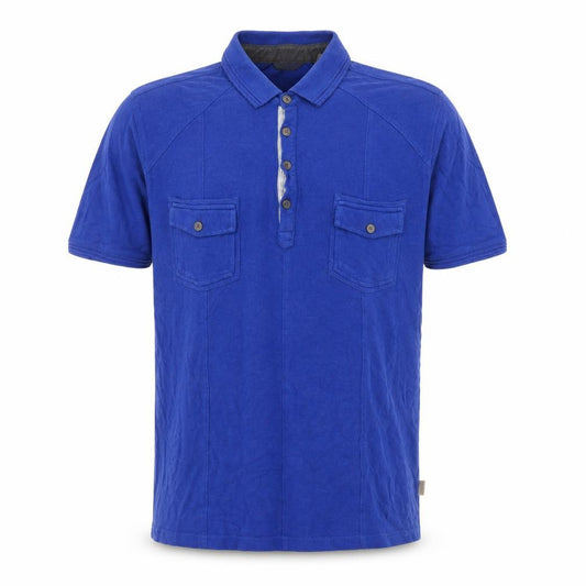 Ted Baker Men's Blue Cotton Modal Polo Shirt Size 6 XL