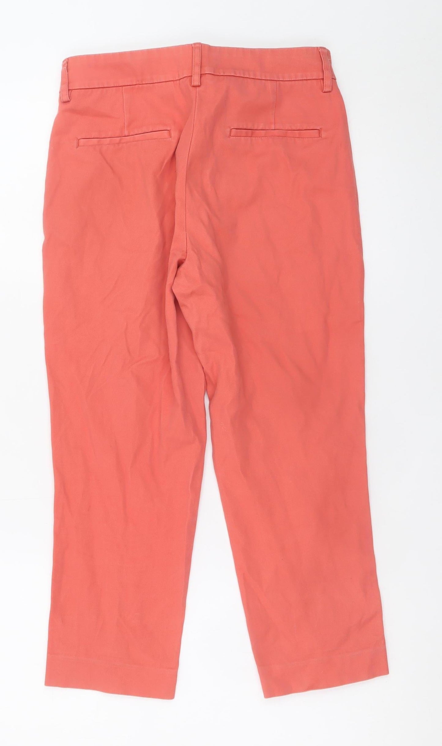 Next Petite Women's Orange Chino Shorts Size 10 Petite Cotton Stretch