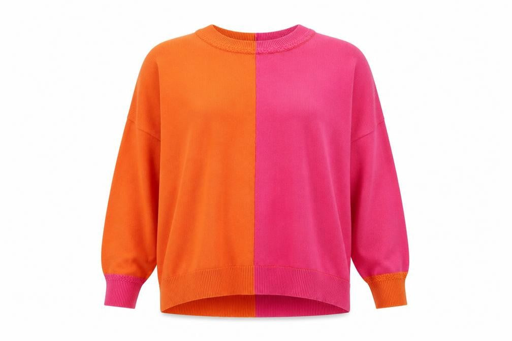 Next Petite Womens Multicoloured Crew Neck Pullover Jumper Size 12