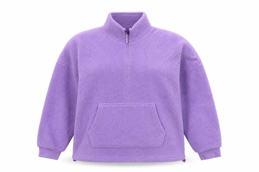 Dunnes Women’s Purple 1/2 Zip Fleece Sweatshirt XX-Large